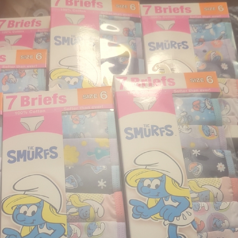 The Smurfs Kids Underwear Briefs - Blue and Pink